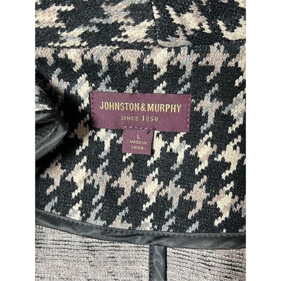 Johnston & Murphy Houndstooth Blazer, Trench, Jacket Overcoat - Picture 5 of 5